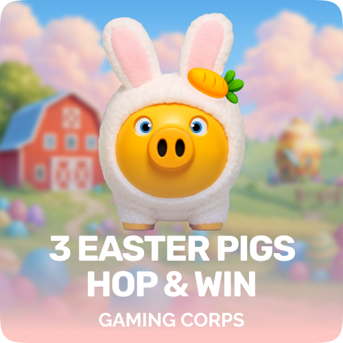 3 Easter Pigs Hop & Win