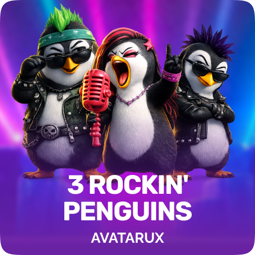 3 Rockin' Penguins Hold 'n' Win